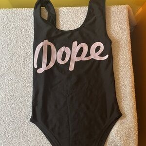 Black Dope Graphic Bodysuit